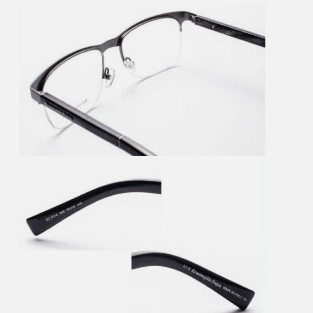 New Ermenegildo Zegna EZ 5014 / V 008 55-18-145 Men's Eyeglasses 100% Original